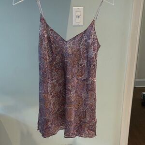 La SENZA Purple Paisley Chemise / Nightgown